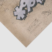 BLEEP!  stripboek Steampunk Pop Tissuepapier (Detail)