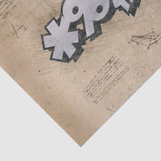 BLEEP!  stripboek Steampunk Pop Tissuepapier (Detail)