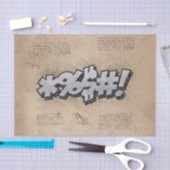 BLEEP!  stripboek Steampunk Pop Tissuepapier (Craft)