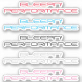 Bleepin Performance Sticker Pack (Voorkant)