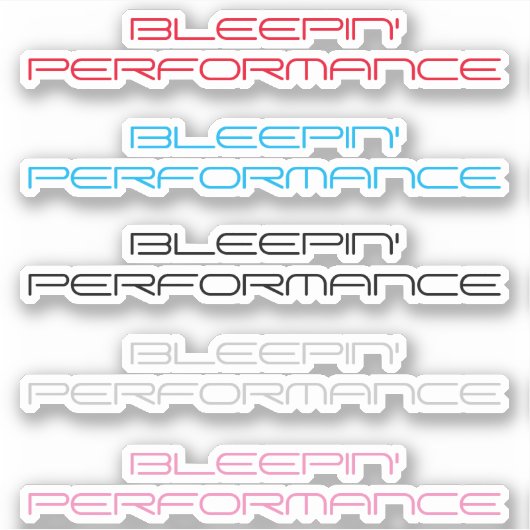 Bleepin Performance Sticker Pack (Voorkant)