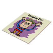 Bleeping Yea! Keramische tegel Tegeltje (Zijkant)