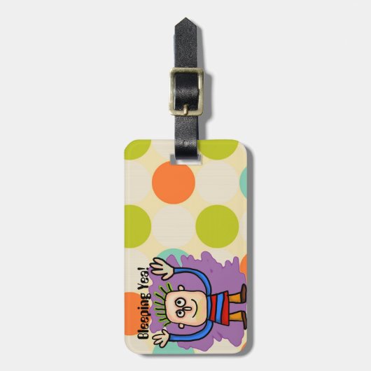 Bleeping Yea! Label Bagagelabel (Voorkant verticaal)