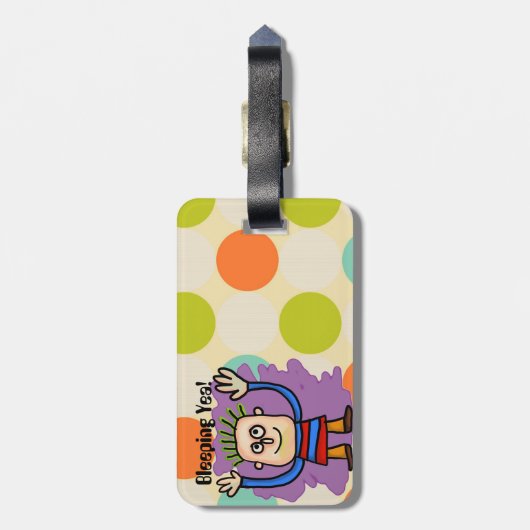 Bleeping Yea! Label Bagagelabel (Achterkant verticaal)