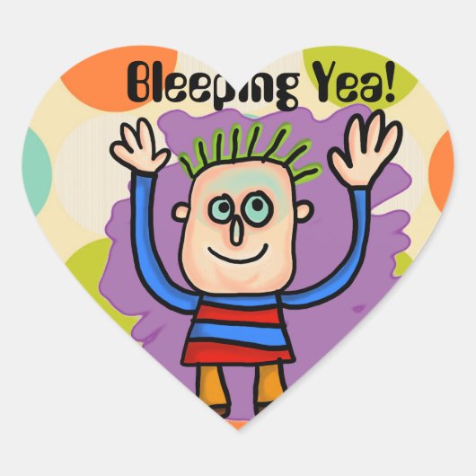 Bleeping Yea! Sticker (Voorkant)
