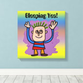 Bleeping Yea! Verpakking Canvas Afdruk (Insitu (Houten vloer))