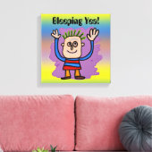 Bleeping Yea! Verpakking Canvas Afdruk (Insitu (Woonkamer))