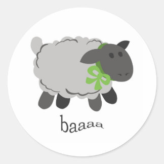 Bleetschaap Ronde Sticker