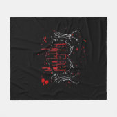 Blegh Breakdown, Skeleton Heart Hands, Emo Band, S Fleece Deken (Voorkant (Horizontaal))