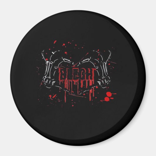 Blegh Breakdown, Skeleton Heart Hands, Emo Band, S Magneet (Voorkant)