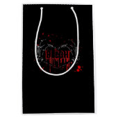 Blegh Breakdown, Skeleton Heart Hands, Emo Band, S Medium Cadeauzakje (Voorkant)