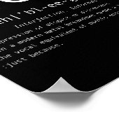 Blegh Definition Heavy Metal Head Metalcore Funny  Poster (Hoek)