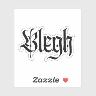 Blegh, metal, heavy metal, punk, metal muziek sticker