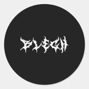 Blegh Metalcore Vocalist Djent Deathcore Ronde Sticker