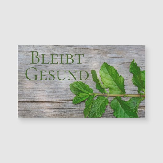 Bleibt Gesund - (Voorkant)