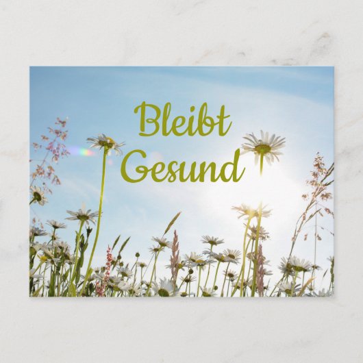 Bleibt Gesund - Briefkaart (Voorkant)