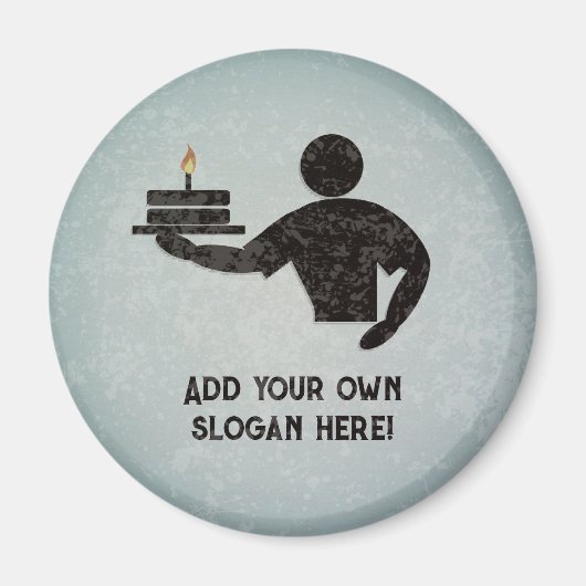 Blek een Cake - voeg eigen tekst aan het effect va Magneet (Voorkant)