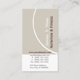 Bleke Abstracte, eenvoudige, unieke, professionele Visitekaartje