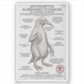 Bleke Abyssal Penguin (Miskatonic Antarctic Survey Sticker (Voorkant)
