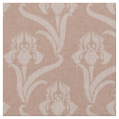 Bleke Adobe Art Nouveau Iris Stof (Close Up)