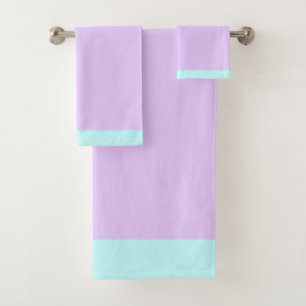 Bleke Aqua en Lavendel Bad Handdoek