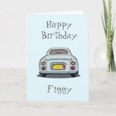 Bleke Aqua Figaro Figarations Figgy Verjaardag Kaa Kaart (Voorkant)