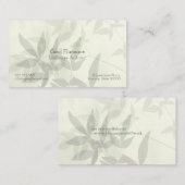 Bleke bladeren visitekaartje (Voorkant / Achterkant)