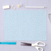 BLEKE BLAUW MET WITTE STROMEN TISSUEPAPIER (Craft)