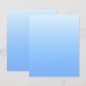 Bleke blauw ombre achtergrond (Voorkant / Achterkant)
