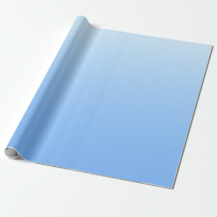 Bleke blauw ombre achtergrond cadeaupapier