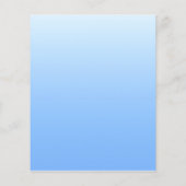 Bleke blauw ombre achtergrond flyer (Achterkant)