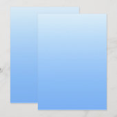 Bleke blauw ombre achtergrond kaart (Voorkant / Achterkant)