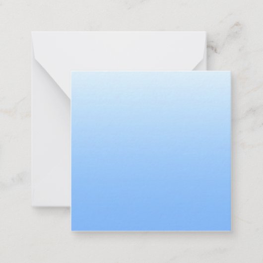 Bleke blauw ombre achtergrond notitiekaartje (Voorkant)