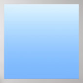 Bleke blauw ombre achtergrond poster (Voorkant)