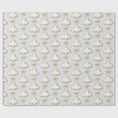 Bleke Blauwe Cloud Nine Baby Shower Cadeaupapier (Vlak)
