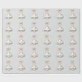 Bleke Blauwe Cloud Nine Baby Shower Cadeaupapier (Vlak)
