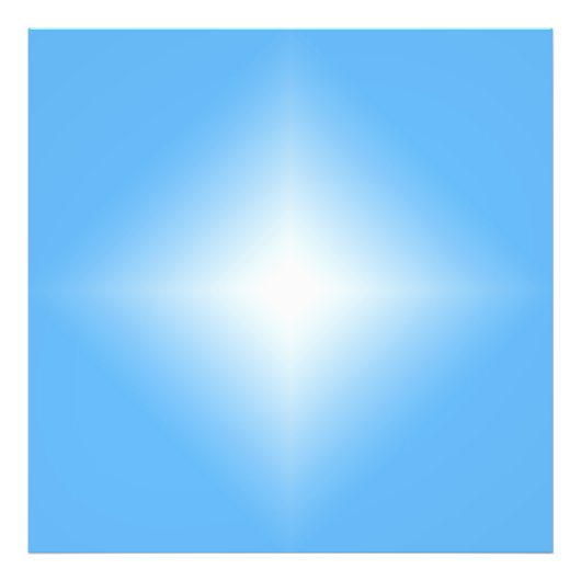 Bleke blauwe diamantschijn foto afdruk (Voorkant)