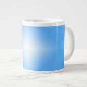 Bleke blauwe diamantschijn grote koffiekop (Voorkant rechts)