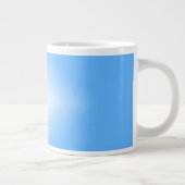 Bleke blauwe diamantschijn grote koffiekop (Rechts)