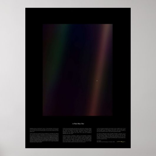 Bleke Blauwe Dot NASA x Carl Sagan Poster (Voorkant)