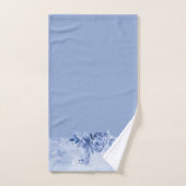 Bleke Blauwe en Blauwe Rozen Bad Handdoek (Handdoek)