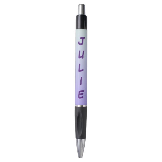 Bleke Blauwe en Paarse Verlopen Kleuren Pen (Voorkant Verticaal)
