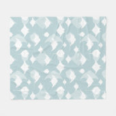 Bleke Blauwe en Witte Manta Ray en Stingray Fleece Deken (Voorkant (Horizontaal))