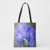 Bleke blauwe gasventilator in Bloom Tote Bag (Voorkant)