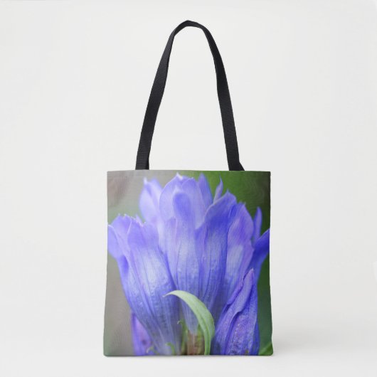 Bleke blauwe gasventilator in Bloom Tote Bag (Voorkant)