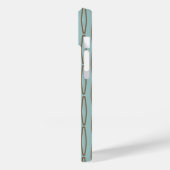 Bleke blauwe geometrische herhaling Case-Mate iPhone case (Achterkant / Links)