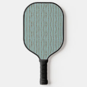Bleke blauwe geometrische herhaling pickleball paddle (Voorkant)
