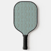 Bleke blauwe geometrische herhaling pickleball paddle (Achterkant)