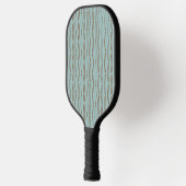 Bleke blauwe geometrische herhaling pickleball paddle (Links)