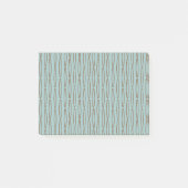 Bleke blauwe geometrische herhaling post-it® notes (Voorkant)